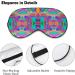 Vintage Neon Rainbow Tie Dye Sleep Mask for Women | Adjustable Eye Shades with Elastic Strap | Best Sleep Accessories - Buy Online on GoSupps.com