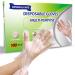 100 Pcs Disposable Plastic Gloves Food Handling Service Gloves Disposable for Cooking Kitchen Cleaning Food Prep Safe Restaurant Dye Universal Size 100pcs