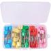 Trimming Shop 100pcs Stainless Steel Safety Pins with Plastic Head - Baby Nappy Fastening & Crafting - Assorted Colour (5cm) - Buy Online on GoSupps.com