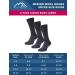 Merino.tech Merino Wool Socks - 85% Merino Wool Crew Hiking Socks, Light Grey Pack of 3, Size 9-12 | Women & Men - Buy Online on GoSupps.com