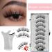 Magnetic Eyelashes Kit | Reusable Magnetic Eyelashes | Natural Lashes | Soft Magnets False Eyelashes Magnetic Lashes with Applicator Easy To Wear Reusable Magnetic Eyelashes Kit - Buy Online on GoSupps.com