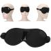 Black Soft Polyester Magnet Blindfold for Comfortable Home Use - Adjustable Size - Buy Online on GoSupps.com