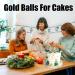 32PCS Gold Balls for Cakes Gold Cake Decorations Beautify Cake for Birthday Party Wedding Baby Shower Graduation Celebrations Gold Cake Balls Decorations for Christmas Party Anniversary - Buy Online on GoSupps.com