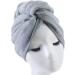 Polyte Hair Turban Towel - Microfiber 30x71 cm (Grey) - Pack of 2 | Fast International Shipping - Buy Online on GoSupps.com