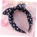 minkissy Bowknot Hair Band Women Hair Hoop Women Headband Polka Dot Headband Blue Miss Black and White Stripes Head Hair Accessories - Buy Online on GoSupps.com