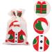 SEWOART 6pcs Pack Christmas Drawstring Bag Printing Cotton Bag 15x23cm Assorted Color 3 - Buy Online on GoSupps.com