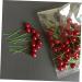ABOOFAN 300 Pcs Artificial Holly Berry Red Fake Berry Home Vase Filler Artificial Berries Decoration Christmas Flower Floral Stem Home Decorations Simulation Fruit Branch Household - Buy Online on GoSupps.com