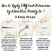 DIY Eyelash Extension Kit - Waterproof Volume False Lashes & Bond Seal Remover | Long Lasting 10 Day Wispy Glam (8-16mm - Buy Online on GoSupps.com