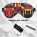 Shop Unisex Sleep Eye Mask - Comfortable Red Yellow Blue Black Print for Travel Yoga & Shift Work - Buy Online on GoSupps.com