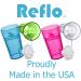 Reflo Smart Cup - Open Training Toddler Cup (4 Colors) | 6oz 360 Control-Flow, USA Made Premium High-Impact Plastic | Set of 4 - Buy Online on GoSupps.com