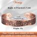 VicMAG Copper Magnet Bracelet for Men - Arthritis Pain Relief Therapy Adjustable Pure Copper Cuff with Gift Box - Buy Online on GoSupps.com
