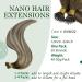 RUNATURE 14 Balayage Blonde to Brown Nano Hair Extensions - 50g Real Human Hair Ombre Nano Ring Straight Extensions - A-Nano-#3/8/22 - Buy Online on GoSupps.com