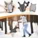 Slowton Dogs Winter Jacket | Adjustable Waterproof Dog Coat with Reflective Stripes | Warm Snowsuit for Pets (L Gray) - Buy Online on GoSupps.com