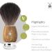 M HLE VIVO Olive Wood 3-Piece Black Fibre Razor Shaving Set | Premium Eco-Friendly Shaving Accessories - International Shipping Available - Buy Online on GoSupps.com
