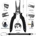 AOFUXTI Fishing Tool Kit - Stainless Steel Pliers, Hook Remover, Lip Gripper - Saltwater Resistant Gear for Men - Buy Online on GoSupps.com