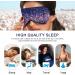 Hasirky Light Blocking Eye Mask - Breathable & Adjustable for Men and Women - Perfect for Travel, Yoga, Meditation & Office - Red & Blue Stars - Buy Online on GoSupps.com