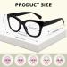 Areyeth Oversized Retro Reading Glasses for Women - Oprah Style Blue Light Blocking Readers (2.50X) - Black & Yellow Tortoise - Buy Online on GoSupps.com