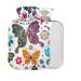 Spring Hot Water Bottle with Cover 1L Small Hot Water Bag for Pain Relief Headaches Neck and Shoulders BPA Free