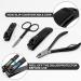 ASH ISLAND Black Stainless Nail Clippers Set - 12 in 1 Manicure Pedicure Kit for Men and Women with Luxury Nail File and Scissors - Portable Travel Case Included - Buy Online on GoSupps.com