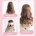 Heatless Curling Rod Headband - Pink Silky Lazy Wavy Hair Set | DIY Hair Styling Tool with 4 Clips for Long Hair - Buy Online on GoSupps.com