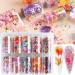 10 Rolls/Box Hot Manicure Transfer Decals DIY Maple Leaf Floral Nail Foil Stickers For Nail Art Decorations - Buy Online on GoSupps.com