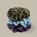 LILYSILK Silk Hair Scrunchies for Frizz Prevention 100% Mulberry Silk Hair Ties for Breakage Prevention Elastic ponytail Holders(Dark Olive+Ivory) - Buy Online on GoSupps.com