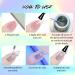 U-Shinein Metallic Painting Gel Nail Art 3D Mirror Effect Gel Nail Polish Painted Drawing Gel Build in Thin Brush Soak Off Silver Gel for Salon Home DIY Manicure Laser Silver - Buy Online on GoSupps.com