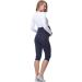 Be Mammy Women's Maternity 3/4 Leggings in Navy XS - Comfortable and Stylish Maternity Wear - Buy Online on GoSupps.com