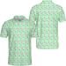 Flamingos Pineapples Palms Summer Polo Shirts - Men's & Women's Golf Shirt | Lightweight Short Sleeve Bowling Polos - Medium - Buy Online on GoSupps.com