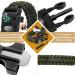 SDWFXD 2-Part Survival Bracelet Set - Multifunction Paracord Bracelet with Carabiners Compass Fire Starter Emergency Knife & Whistle for Outdoor Adventures - Buy Online on GoSupps.com