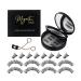Magnetic Eyelashes Set - 4 Pairs Soft 3D Reusable False Lashes No Glue Easy to Wear DIY Kit with Clips - Perfect Gift for Eyelash Lovers - Buy Online on GoSupps.com