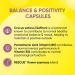 Rescue Balance Capsules: Saffron B5 B12 Vitamins Flower Essences - 30 Day Supply for Emotional Balance and Positivity - Vegan Mood Enhancer for Busy Days - Buy Online on GoSupps.com