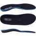 Plantar Fasciitis Orthotic Insoles - Memory Foam Arch Support for Men & Women | Pain Relief & Comfort - Black (Men's 12-12.5 Women's 14-14.5 - Buy Online on GoSupps.com