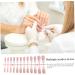 Press On Nails 10 Sheets Color Long Press On Nails With White Edge 12 Size Full Cover Stick On Nails Simple Style False Nails For Women Girls Nail Art Style3 - Buy Online on GoSupps.com