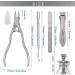 VOGARB 5pcs Large Nail Clippers Set - Professional Podiatrist Pedicure Tool for Thick/Ingrown Nails - Long Handle Trimmer for Seniors - Heavy Duty Wide Opening Cutter - Buy Online on GoSupps.com