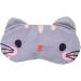 Shakven Eye Masque For Sleeping Cartoon Animal Night Sleep Eye Masque | Comfortable Eye Cover Eyeshade With Adjustable Strap For Teens Gray Cat - Buy Online on GoSupps.com