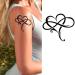 Tattoo Design 6 Sheets Temporary Tattoos for Women Adults Big Heart with Infinity Symbol Sign of Eternal Infinite Love Temporary tattoo for Men for Woman Neck Arm