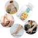Naanle Colorful Pineapple Watercolor Heat Bottle 1L Transparent Hot & Cold Therapy for Bed Hands & Feet | Pain Relief | International Shipping - Buy Online on GoSupps.com