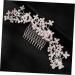 minkissy the Rhinestone Alloy Hair Comb Bridal Headpieces for Wedding hairpin Wedding Bridal Hair Comb bridal accessories Wedding Flower Hair Comb bride decorate the Accessories - Buy Online on GoSupps.com