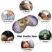 Diamond Owl on Purple Sleep Eye Mask & Blindfold with Elastic Strap - Unisex Sleep Travel Nap Mask - Buy Online on GoSupps.com
