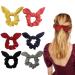 Bow Scrunchies,Hair scrunchies for women's hair, Hair Scrunchies for Thick hair ,Hair scrunchies for girls,Hair Ties Cotton Scrunchy Soft Bow Knotted Ponytail Holder For Women Girls Hair, 6 Colors Nature