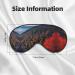 Smokey Mountain Cliff Print Unisex Eye Mask | Soft Comfortable Light-Blocking Sleep Mask for Travel & Relaxation - Buy Online on GoSupps.com