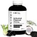 Activated carbon 2400 mg.240 vegan capsules.Natural activated carbon made of coconut shells with fennel and green anise to reduce flatulence and feeling of fullness and to improve digestion