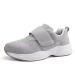 Ortho+rest Men Diabetic Shoes Adjustable Strap Orthopedic Shoes Breathable Plantar Fasciitis Walking Shoes 10.5 Lt.grey