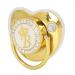 Fashionable Rhinestone Baby Pacifier with Chain Clip - Exquisite Letter B Design for Home & Travel - Buy Online on GoSupps.com