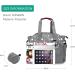 SONARIN Multi-Function Waterproof Baby Changing Bag - Grey | Large Capacity Travel Diaper Bag with Pacifier Holder - Buy Online on GoSupps.com