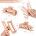 AOBLAH 8pcs Large Hair Claw Clips - Non-Slip, Strong Hold for Thick & Thin Hair - 90s Vintage Matte Acrylic Styling Accessories - Buy Online on GoSupps.com