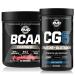 PMD Sports CG5 - Premium Creatine and L-Glutamine Powder (60 Servings) & PMD Sports BCAA Charged Amino Acids for Enhanced Recovery Cherry Limeade (30 Servings)