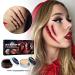 Halloween Makeup - 2 In 1 Washable Body Paint Kit Includes Fake Blood Gel And Scar Realistic Effect For Nose Eyebrow Detailing Game Game - Buy Online on GoSupps.com