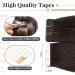 Elailite Tape Extensions - Real Hair Hairpiece 40cm 30g Straight Remy Dark Brown #02 20 Pieces - International Shipping Available - Buy Online on GoSupps.com
